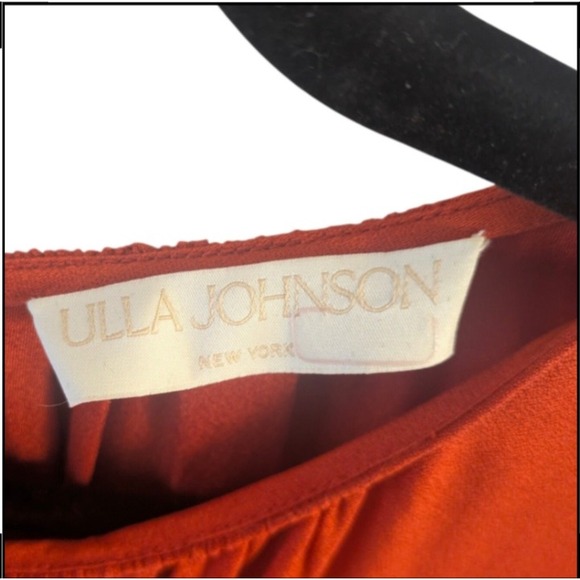 Ulla Johnson Marion Puff Sleeve Midi Dress & Straw Sun Hat Bundle Retail $520 - Picture 3 of 10